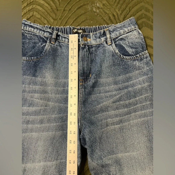 SASSAFRAS Women Blue Pure Cotton Jogger High-Rise size Large - Picture 10 of 11